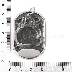 316 Surgical Stainless Steel Big Pendants&nbsp;STAS-Z073-25AS