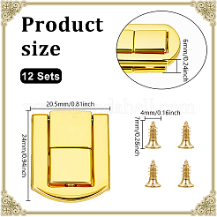 12 Bags Alloy Purse Locks&nbsp;FIND-NB0006-42G