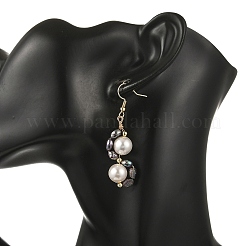 Shell Pearl 304 Stainless Steel Dangle Earrings&nbsp;EJEW-JE07370