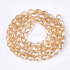 Electroplate Glass Beads Strands&nbsp;EGLA-T013-05J