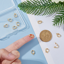 12Pcs Brass Fold Over Clasps&nbsp;KK-HY0003-52