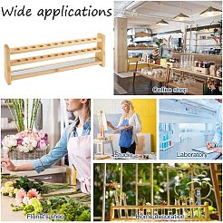 Wood Multi-Use Colorimetrical Cylinder Tube Display Racks&nbsp;ODIS-WH0029-69C