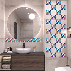10 Sheets PVC Self Adhesive Mosaic Tile Stickers&nbsp;FIND-WH0145-99