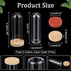 10Pcs 2 Colors Glass Dome Cover&nbsp;DJEW-NB0001-17