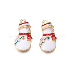 Rack Plating Alloy Enamel Pendants&nbsp;ENAM-N055-135