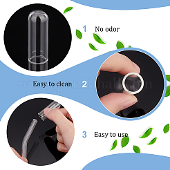 10Pcs Glass Dustproof Straw Cap&nbsp;AJEW-GA0006-69