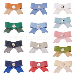 13Pcs 13 Colors PU Leather Cable Keepers&nbsp;AJEW-TA0002-44