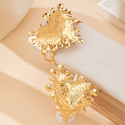 Big Heart Alloy Cuff Bangles & Cuff Rings Sets&nbsp;FS-WGD3ED0-01
