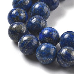 Natural Lapis Lazuli Beads Strands&nbsp;G-P348-01-8mm