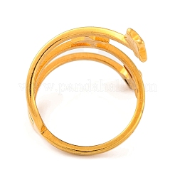 Ion Plating(IP) 304 Stainless Steel Star Finger Rings for Women&nbsp;RJEW-S414-24B-G