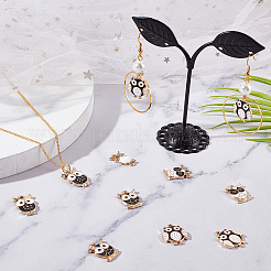 50Pcs 5 Styles Alloy Enamel Pendants&nbsp;ENAM-SC0004-19