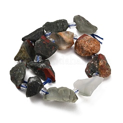 Natural African Bloodstone Beads Strands&nbsp;GG-CBA0B77-A09-03