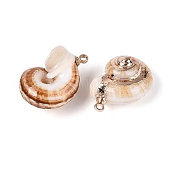 Electroplated Natural Shell Pendants&nbsp;BSHE-T015-07