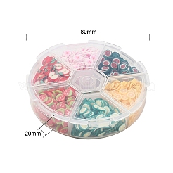 1800Pcs 6 Style Fruit Theme Handmade Polymer Clay Nail Art Decoration&nbsp;CLAY-YW0001-23