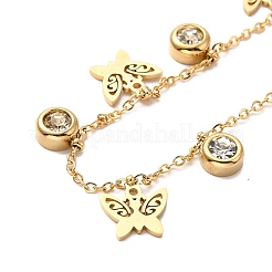 PVD Vacuum Plating 304 Stainless Steel Stud Earring and Pendant Necklace Set&nbsp;LS-SJEW-C002-01C-G
