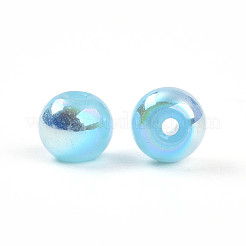 Electroplate Pearlized Glass Pearl Beads&nbsp;EGLA-T021-14A-07