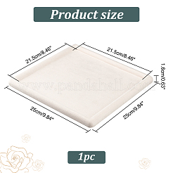 Square Wood Covered with Velvet Jewelry Display Trays&nbsp;ODIS-WH0329-41B
