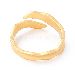 925 Sterling Silver Matte Cuff Ring&nbsp;RJEW-Z011-01G