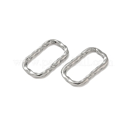 304 Stainless Steel Twisted Linking Rings&nbsp;STAS-L300-006B-P