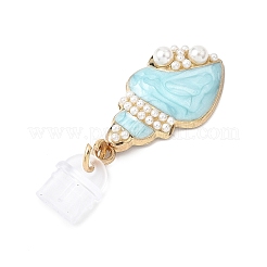 Alloy Enamel Pendant Mobile Dustproof Plugs&nbsp;HJEW-JM04455