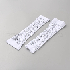 Nylon Mesh Long Gloves&nbsp;AJEW-WH20010-12B