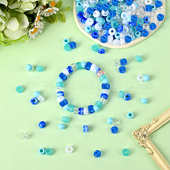 600Pcs 6 Colors Opaque & Tansparent Acrylic European Beads&nbsp;MACR-SC0002-02A