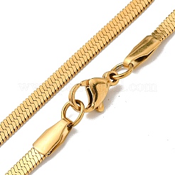 Brass Snake Chain Necklaces for Women&nbsp;NJEW-G084-03G