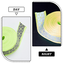 10M Flat Reflective Polyester Grosgrain Ribbon&nbsp;OCOR-BC0006-19A