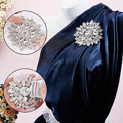 2Pcs Glass Hotfix Rhinestone&nbsp;DIY-GF0013-36B
