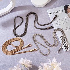 3Pcs 3 Colors Iron Flat Snake Chain Bag Straps&nbsp;FIND-BT0001-27