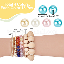 ABS Plastic Imitation Pearl Beads&nbsp;KY-PH0001-74B