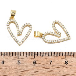 Brass With Cubic Zirconia Pendants&nbsp;KK-Q006-14G