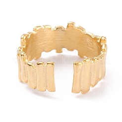 Ion Plating(IP) 304 Stainless Steel Cuff Rings&nbsp;RJEW-K233-46G