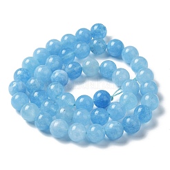 Natural Green Jade Imitation Aquamarine Beads Strands&nbsp;G-B046-08A