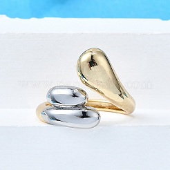Brass Cuff Rings for Women&nbsp;RJEW-G347-04GP