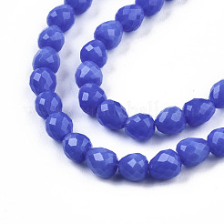 Opaque Solid Color Glass Beads Strands&nbsp;GLAA-N045-002-A09