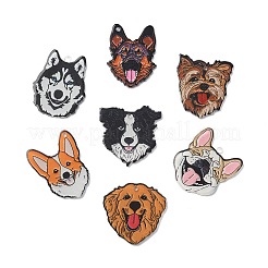 35Pcs 7 Styles Opaque Printed Acrylic Pendants&nbsp;OACR-CJ0002-64