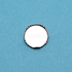 304 Stainless Steel Plain Edge Bezel Cups&nbsp;LS-STAS-WH0031-06P-02