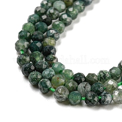 Natural Moss Agate Beads Strands&nbsp;G-K020-3mm-32