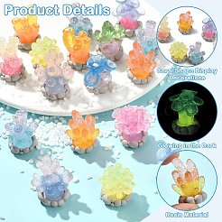 Luminous Resin Coral Shape Display Decorations&nbsp;DJEW-CJZ0001-010