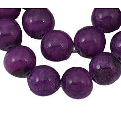 Natural Yellow Jade Beads Strands&nbsp;JBR8mm-11