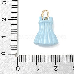 Brass Enamel Pendants&nbsp;KK-CBA1122-01G-05