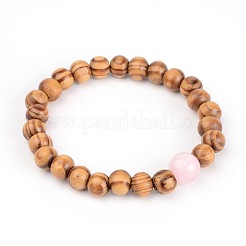 Wood Beaded Stretch Bracelets&nbsp;BJEW-JB01941