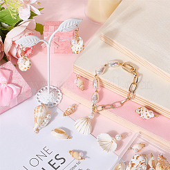 20Pcs 5 Styles Mixed Natural Shell Pendants&nbsp;FIND-SC0015-65