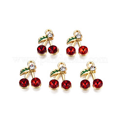 Alloy Rhinestone Pendants&nbsp;ENAM-S119-025A-01