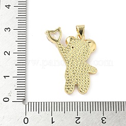 Brass Micro Pave Cubic Zirconia Shell Pendants&nbsp;KK-L239-003G