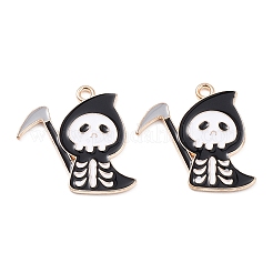 Halloween Alloy Enamel Pendants&nbsp;PALLOY-K007-04KCG