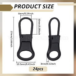 24Pcs Detachable Alloy Zipper Sliders&nbsp;FIND-FG0005-10A