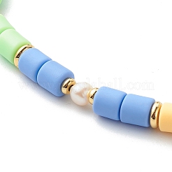 Polymer Clay Beaded Necklaces&nbsp;NJEW-JN03619-01