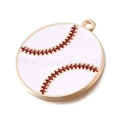 Baseball Alloy Enamel Pendants&nbsp;AL-CBA2166-01G-07
